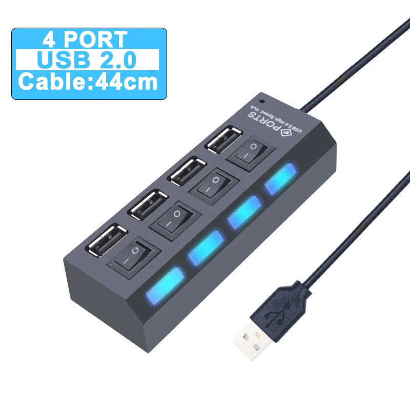 7-Port USB Hub - High Speed USB 3.0