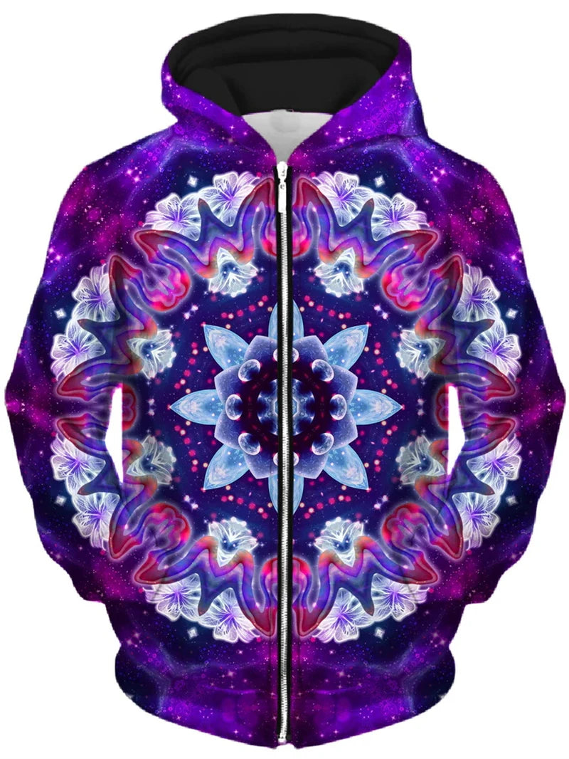Psychedelic Zip-Up Hoodie
