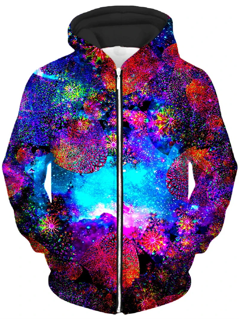 Psychedelic Zip-Up Hoodie