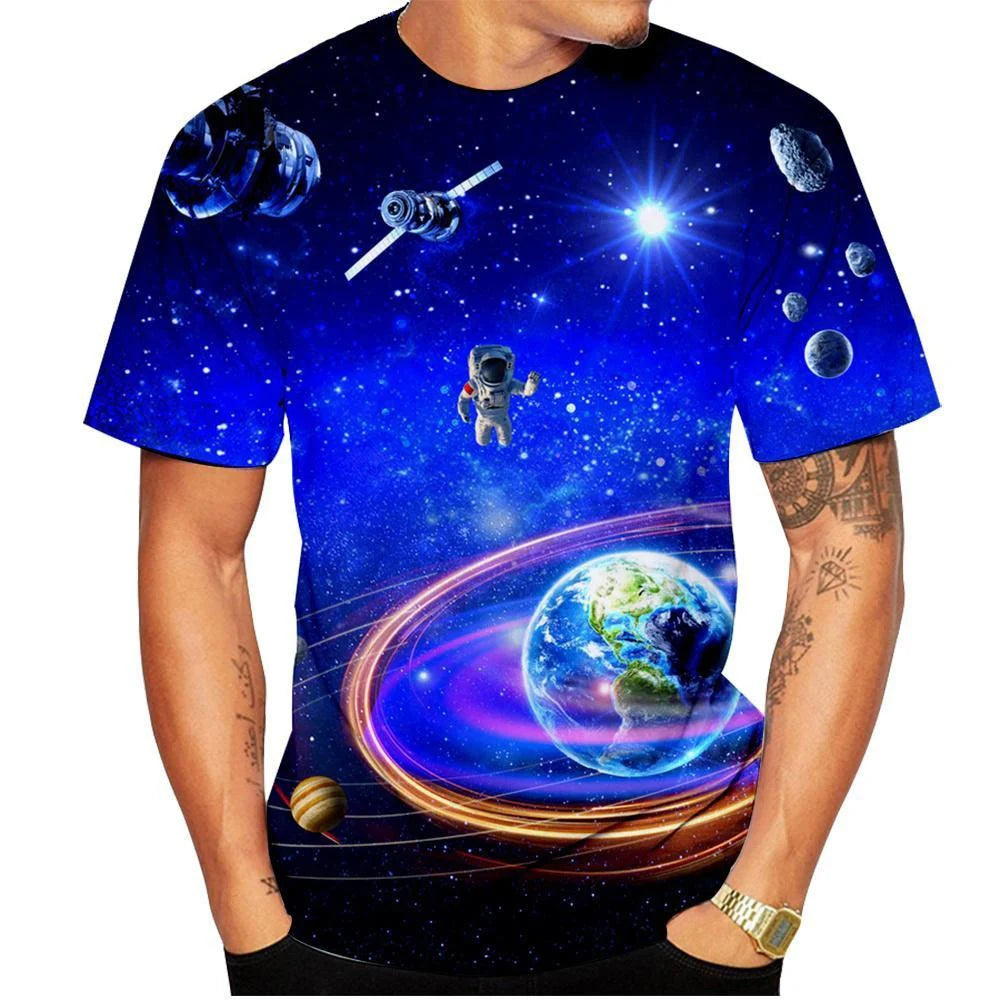 Space Galaxy Astronaut Tee