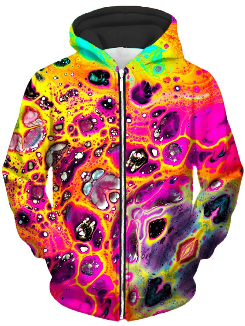 Psychedelic Zip-Up Hoodie