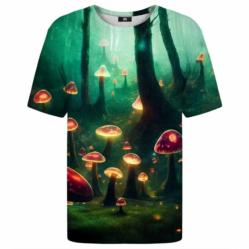 Psychedelic Plant Pattern Tee