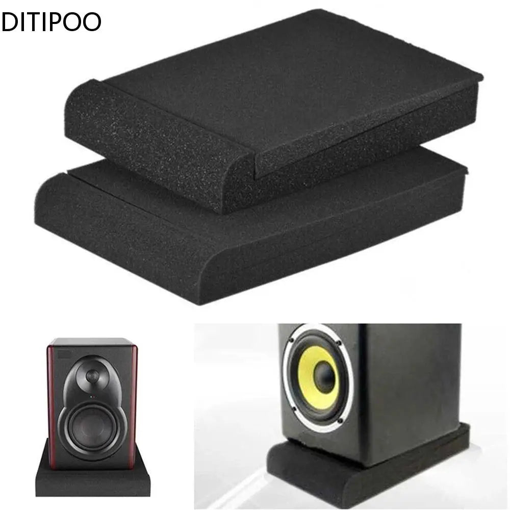 Studio Monitor Speaker Isolation Pads - Anti-Vibration Foam Pads for Speakers