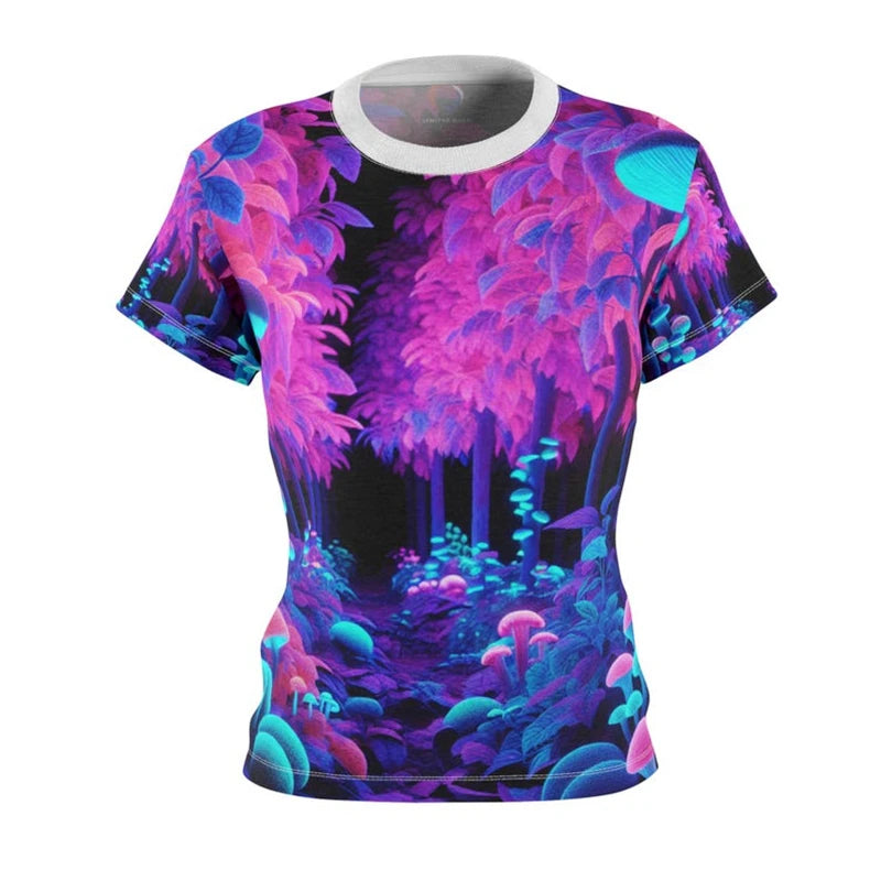 Mushroom Neon Streetwear Tee