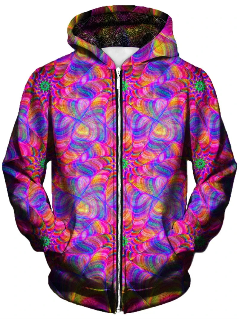 Psychedelic Zip-Up Hoodie