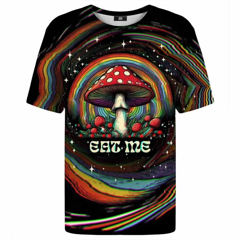Psychedelic Plant Pattern Tee