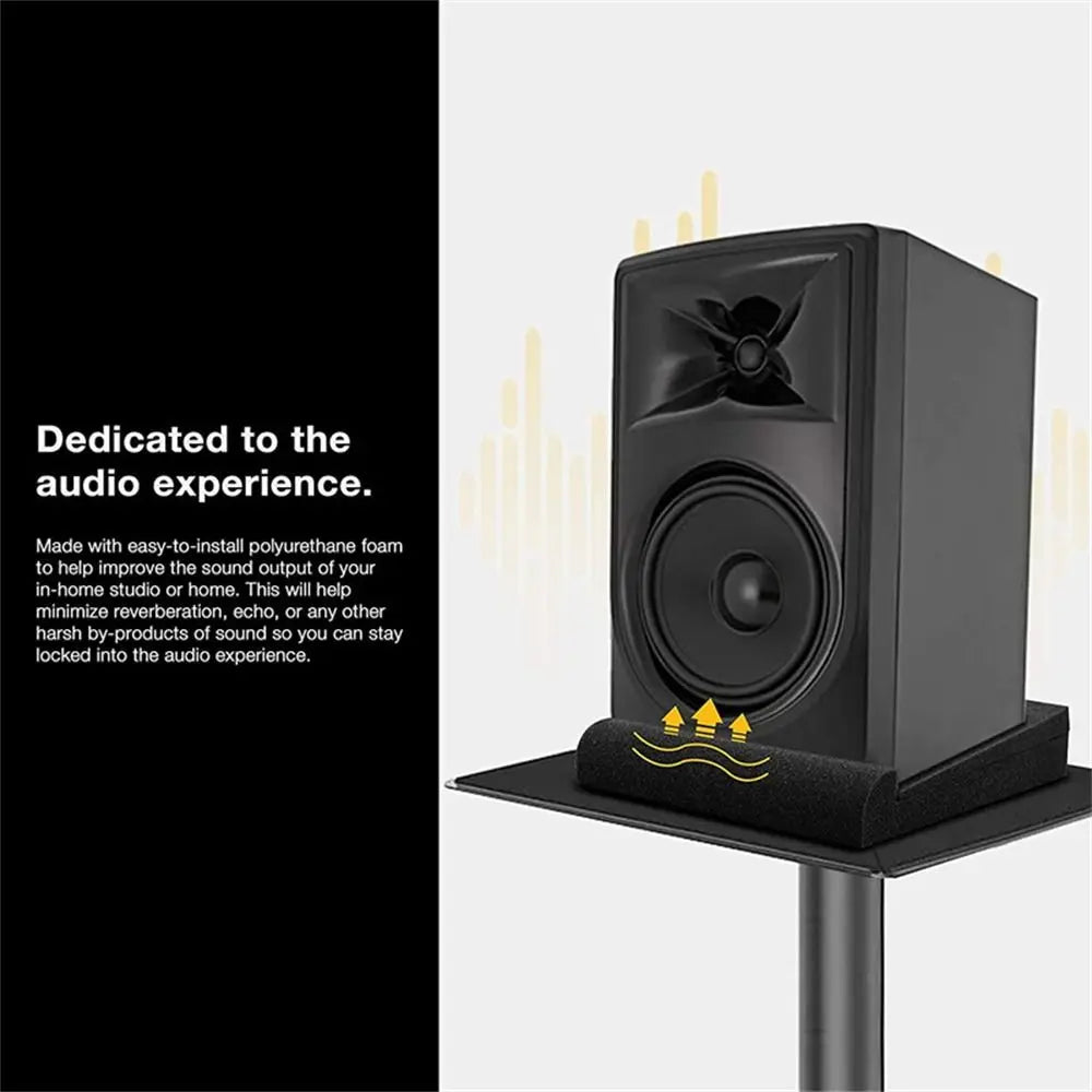 Studio Monitor Speaker Isolation Pads - Anti-Vibration Foam Pads for Speakers