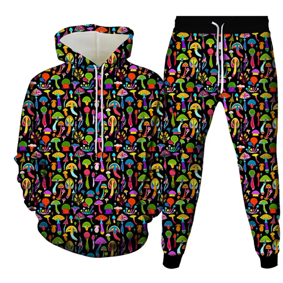 Mushroom Galaxy Hoodie Set