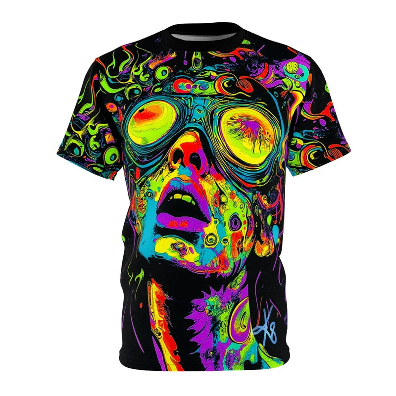 Mushroom Neon Streetwear Tee