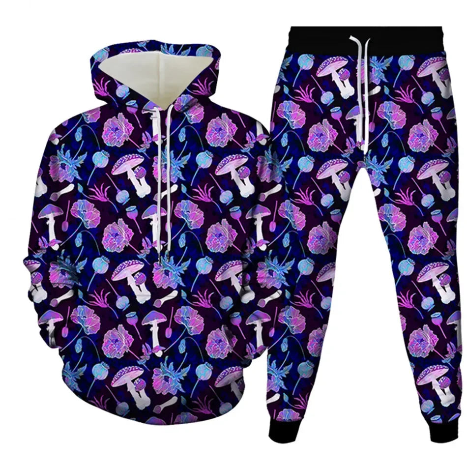 Mushroom Galaxy Hoodie Set