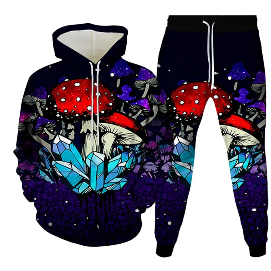 Mushroom Galaxy Hoodie Set
