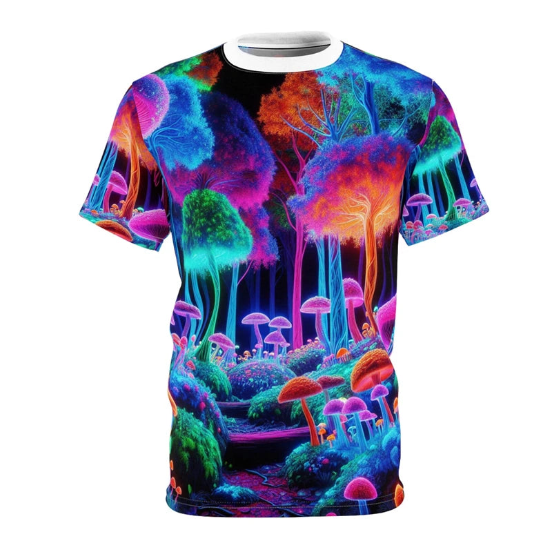 Mushroom Neon Streetwear Tee
