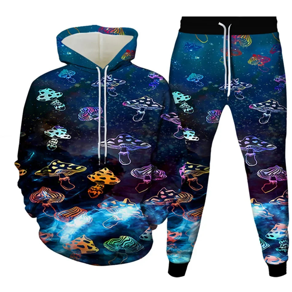 Mushroom Galaxy Hoodie Set