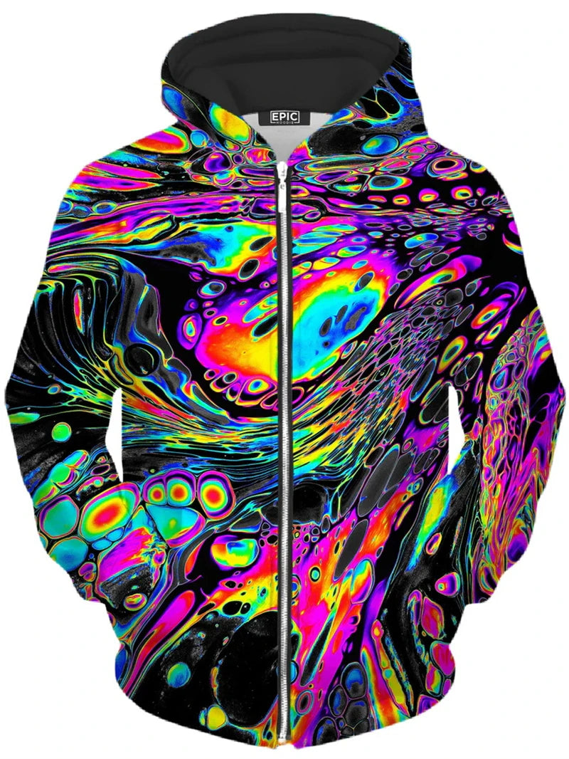 Psychedelic Zip-Up Hoodie