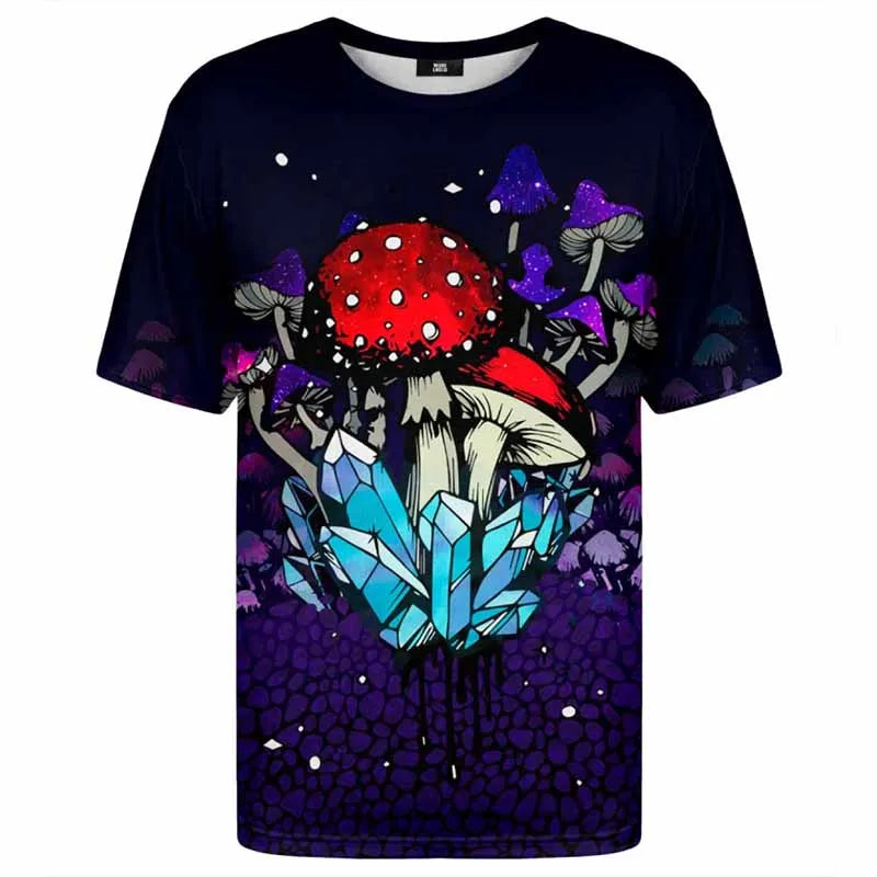 Psychedelic Plant Pattern Tee
