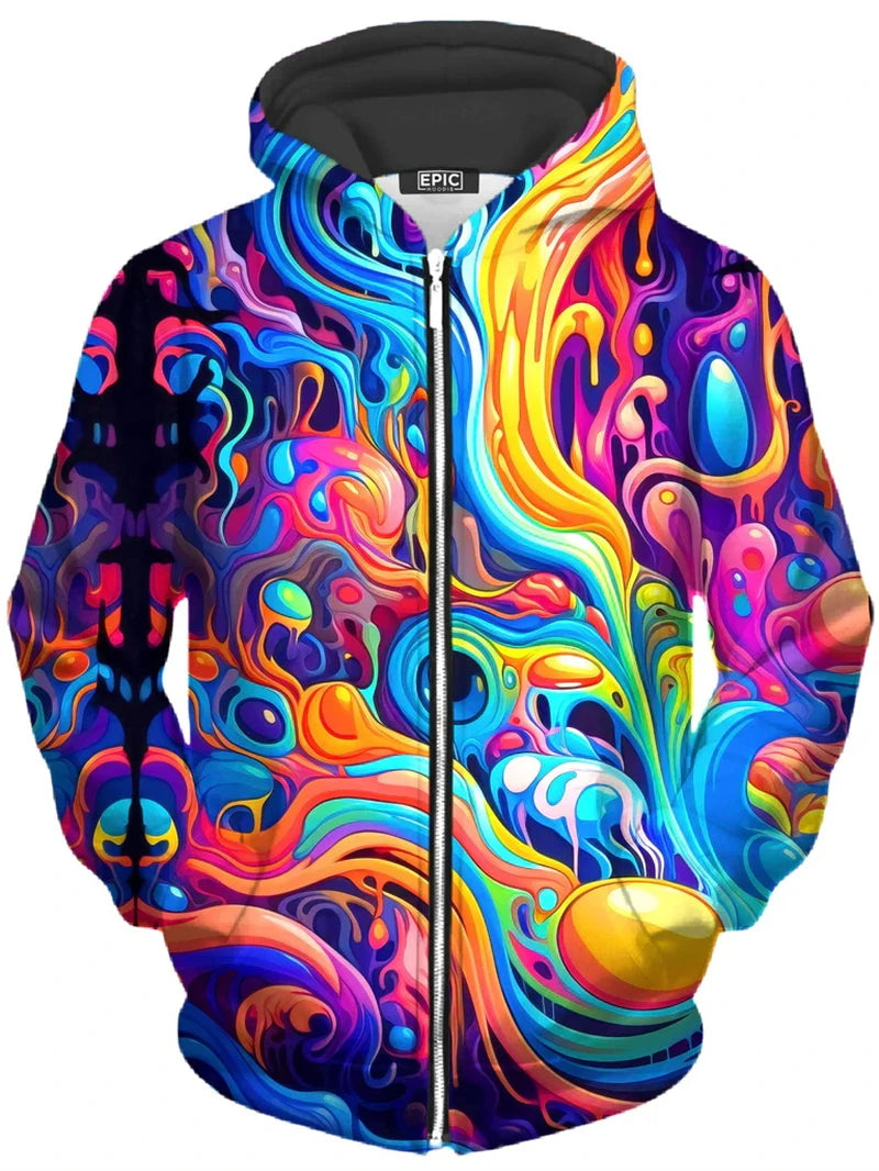 Psychedelic Zip-Up Hoodie