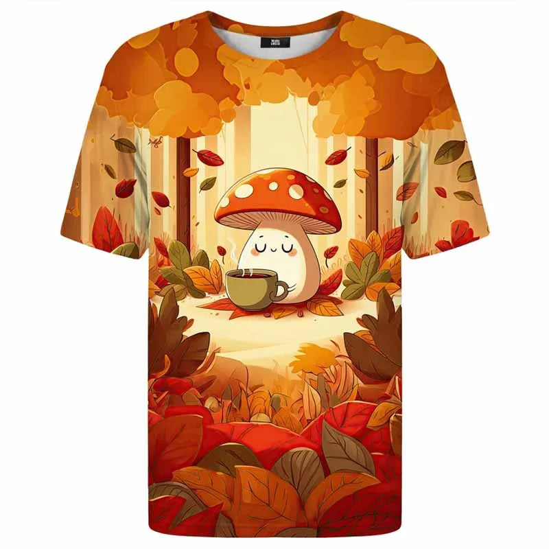Psychedelic Plant Pattern Tee