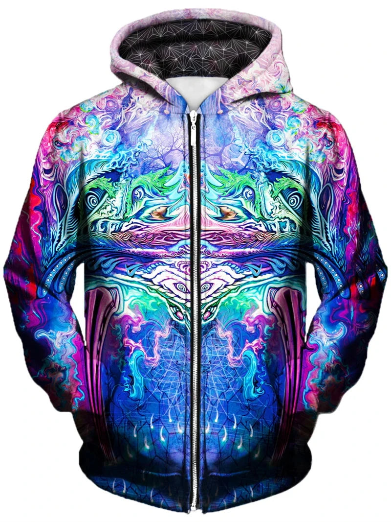 Psychedelic Zip-Up Hoodie