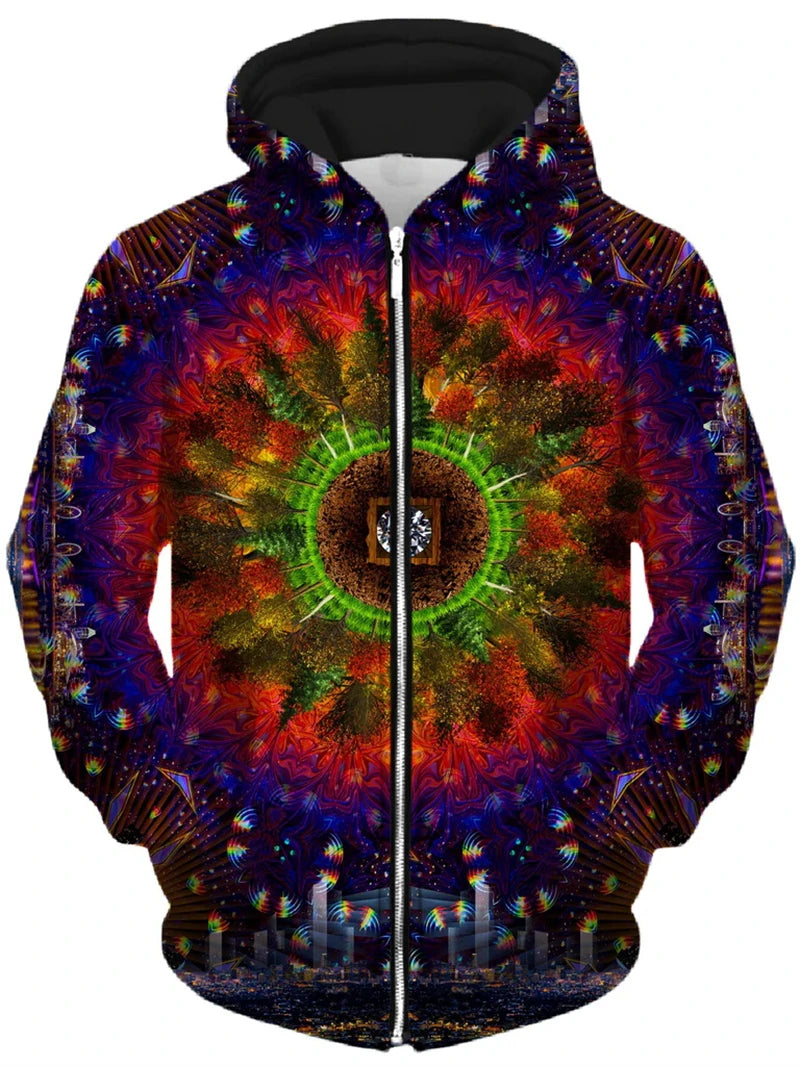 Psychedelic Zip-Up Hoodie