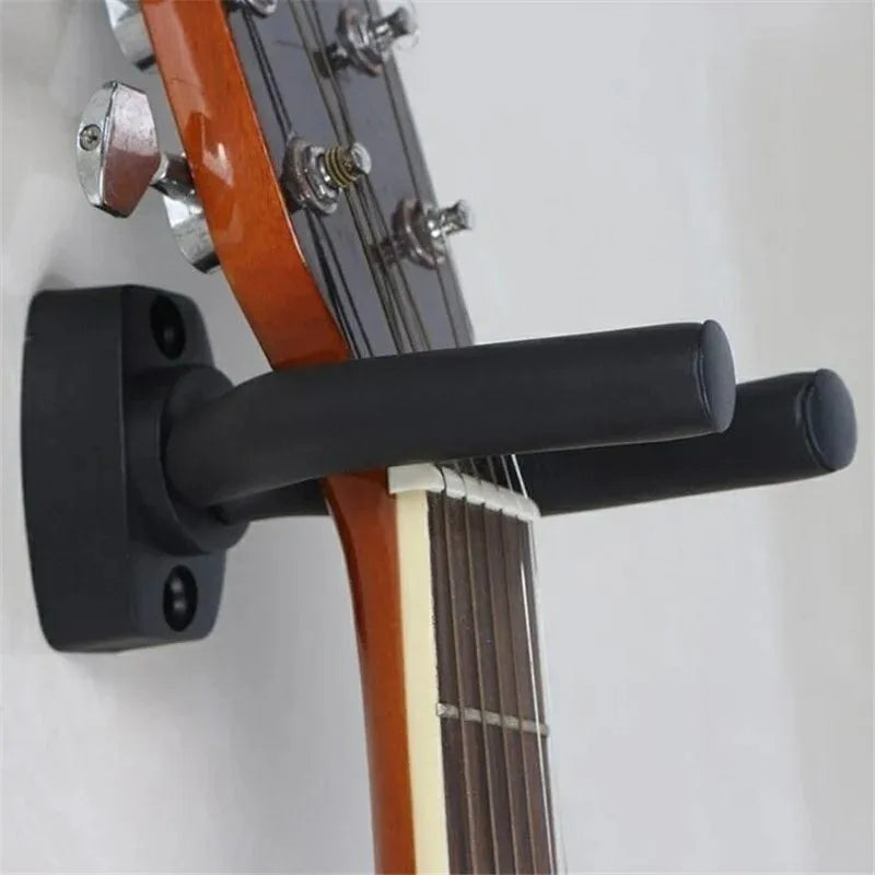 Guitar Wall Mount Hanger - Single Hook for Electric, Acoustic and Bass Guitars