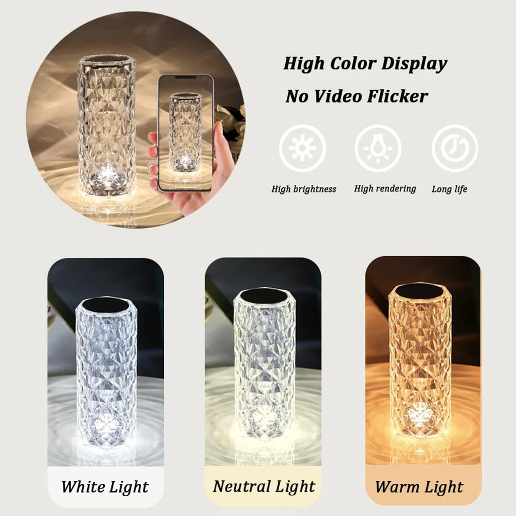 RGB Crystal LED Desk Lamp