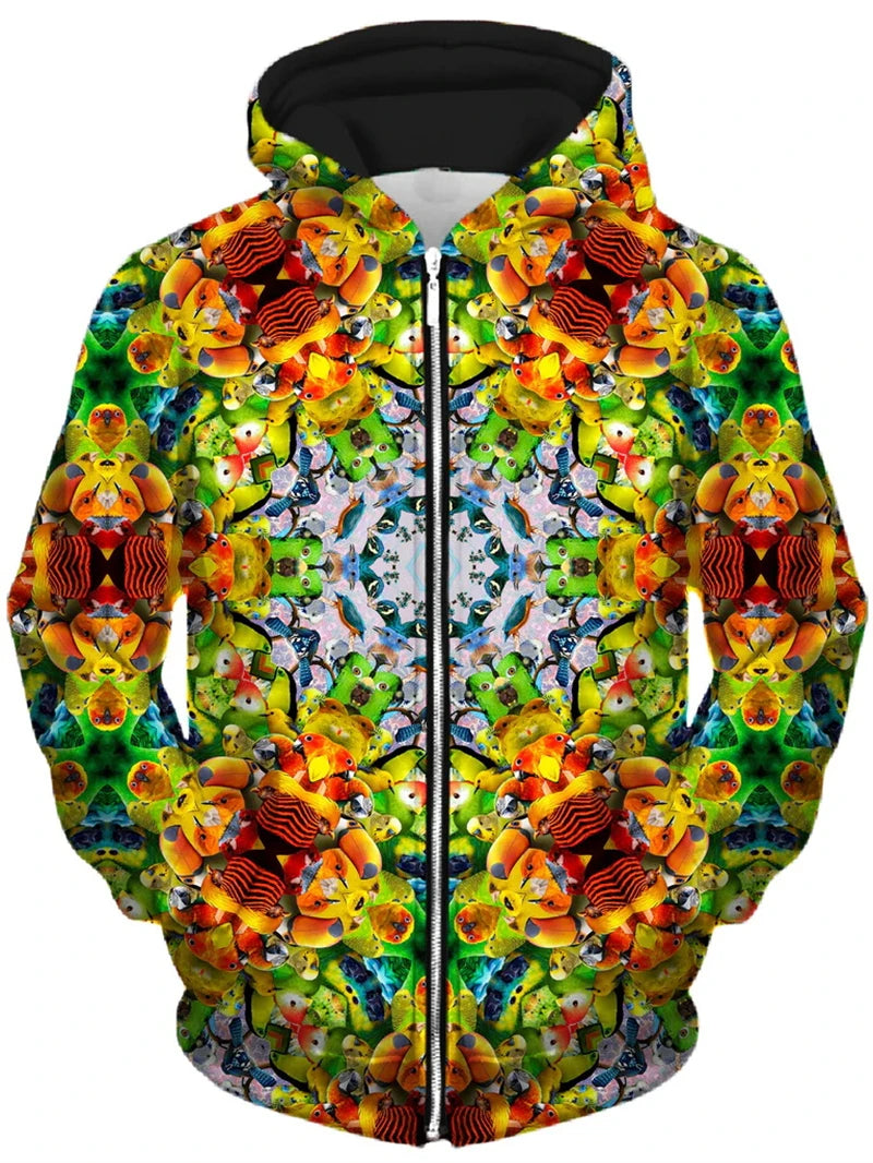 Psychedelic Zip-Up Hoodie