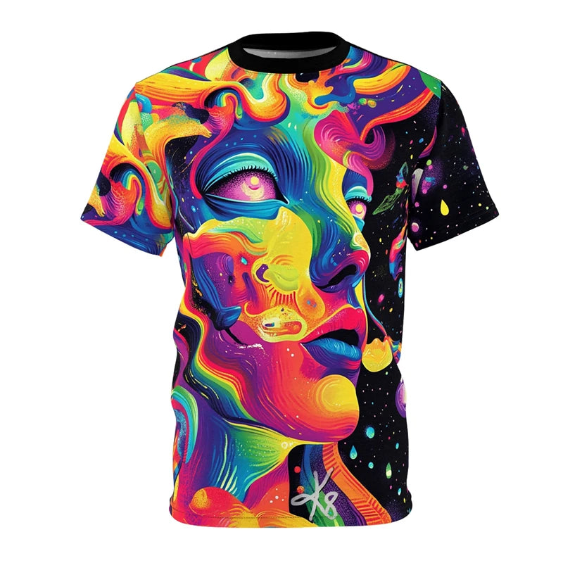 Mushroom Neon Streetwear Tee